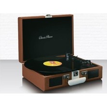 Esranın Dünyası Şarjlı Bluetoothlu Pikap ile Retro Tasarımlı Müzik Keyfi