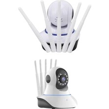 Maesko LED Aydınlatmalı 5 Antenli Motorlu 1080P Wifi Kamera Sensörlü Yeni Nesil