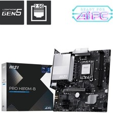 Esranın Dünyası Msı Pro H810M-B H10 Ddr5 6400+(OC)MHZ Matx Gaming (Oyuncu)