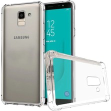 Die Grup Galaxy J6 2018 J600 Darbe Emici Şeffaf Silikon KILIF-(5775)