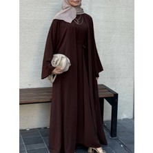 Klasik Krep Ikili Abaya Takım