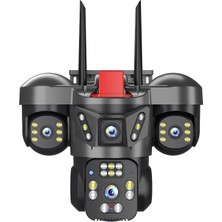 Joysee W4 8mp 2x3.6mm 2x2.8mm Wifi Ptz Dört Kamera 22IR+12LED Ptz