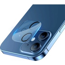 Die Grup Baseus iPhone 12 6.1 3D Full Kaplama Kamera Koruyucu Cam 2 Adet SET-(5775)
