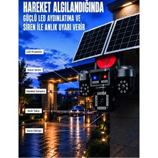 Die Grup 4 Kameralı 4g Sım Kart Destekli Güneş Enerjili Akıllı Güvenlik Kamerası