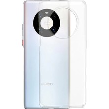 Die Grup Gor Huawei Mate 40 Pro Kılıf Kamera Korumalı Şeffaf Silikon KILIF-(5775)