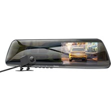 Die Grup Hoco Dv4  Dvr Ön ve Arka Sürüş Kaydedici 45 Inç LCD Dikiz Aynası Araç KAMERASI-(5775)