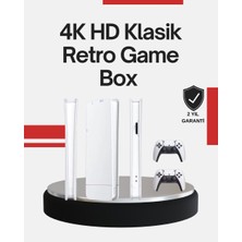 Die Grup 2 Kollu Kablosuz 4K Tv Uyumlu Klasik Oyun Konsolu