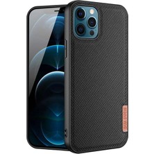 Die Grup Dux Ducis Fino Serisi iPhone 12 Pro Max Kılıf Premium Dokuma Silikon KILIF-(5775)