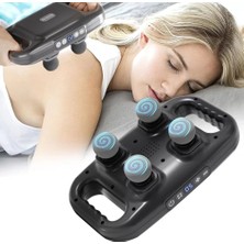 Uslucan Alışveriş 4 Başlıklı Masaj Tabancası Ergonomik Derin Doku Sırt ve Boyun Masaj Aleti Ağrı ve Sızı Giderici