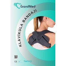 GrandMed Klavikula Bandajı Ayarlanabilir Tasarım Rahat Konforlu Kullanım