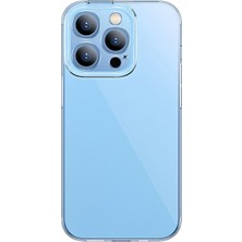 Die Grup Baseus Simple Case iPhone 14 Pro 6.1 Kamera Korumalı Ince Silikon Şeffaf KILIF-(5775)