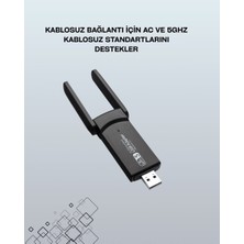 Die Grup Tak-Çalıştır Özellikli Çift Bant Wifi Adaptör – 1200 Mbps
