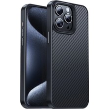 Die Grup Hoco iPhone 15 Pro Max As7 Kevlar Kılıf Manyetik Magsafeli Telefon KILIFI-(5775)