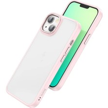 Die Grup Hoco iPhone 14 Plus Golden Shield Frosted Silikon Telefon KILIFI-(5775)