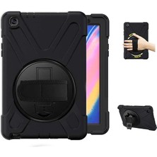 Die Grup Ally Galaxy Tab  P200-P205 3 Katmanlı Standlı Zırh KILIF-SHOCKPROOF-(5775)