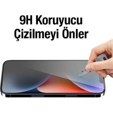 Die Grup Ally Iphone 14 6.1 3D Full Privacy Gizlilik Cam Ekran Koruyucu ANTI-SPY-(5775)