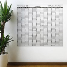 Shopwave 2020 Yıllık Planlayıcı Duvar Stickerı Takvim 110X100 cm (5047)