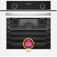 Simfer 8216 10 Fonksiyon Airfry Plus Siyah Cam Ankastre Fırın