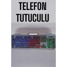 Die Grup Q Klavye Rgb Işıklı Klavye ve Mouse Seti Kablolu Mouse Hediyeliş