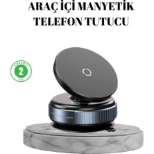 Die Grup Vakumlu Vantuzlu Mıknatıslı Telefon Tutucu 360 Derece Döner