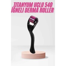 Die Grup 540 Iğneli Derma Roller 1mm Titanyum Uçlu Saç Kaş Serum Kullanımına Uygun