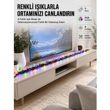 Eco Lounge 8 Modlu LED Işık Zinciri Iç Mekan Dekoratif Aydınlatma