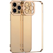 Die Grup Ally Fashion Series iPhone 12 Pro Max Kılıf Renkli Kenar Lazer Çerçeveli Silikon KILIF-(5775)