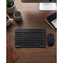 Die Grup Wireless Klavye Mouse Seti Bluetooth Bağlantılı Ince Tasarım Sessiz Kullanım