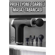Die Grup Masaj Tabancası 4 Başlıklı Kas ve Vücut Ağrıları Için Şarjlı Darbeli