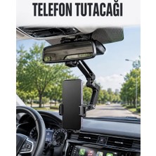 Die Grup Araç Dikiz Aynası Telefon Tutucu Ayarlanabilir Katlanabilir Navigasyon Telefon Standı
