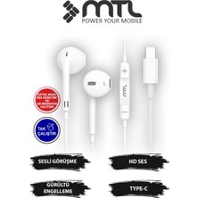 Mtl Redmi K80 Pro Uyumlu Tak Çalıştır Stero Type-C Kulaklık MT293A