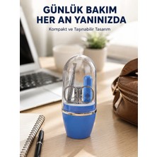 Hace Bazaar Mavi Kişisel Bakım Seti Cımbız Makas Tırnak Makası ve Törpü - HCB1237509-2653