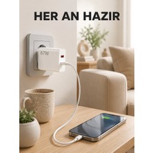 Hace Bazaar 67 Watt Type C Şarj Adaptörü Asus Zenfone 7 8 9 Uyumlu Yeni Nesil - HCB1233703-5394