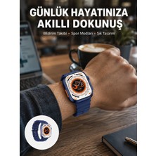 Hace Bazaar Akıllı Saat 360 Mah Çoklu Spor Modlu Lacivert Siyah Kordon Yeni Nesil - HCB1239191-2776
