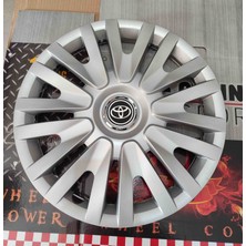 Yk 14 Inç Toyota Corolla / Yaris / Auris / Avensis Uyumlu Jant Kapağı 4'lü Takım Amblem Hediyeli