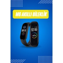 Hace Bazaar Akıllı Uyumlu Bileklik M6 Adımsayar Spor Modları Çağrı Görme Türkçe Menü - HCB1237831-60