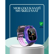 Hace Bazaar S10 Mor Çocuk Takip Saati Elektronik Bariyer ve Sesli Mesaj Destekli - HCB1234109-7719