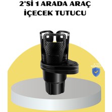 Hace Bazaar Araç Ikili Bardak Tutucu Ayarlanabilir Genişlik 360° Döner Sistem - HCB1231071-8308