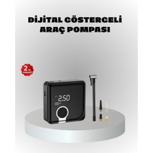 Hace Bazaar Dijital Ekranlı Şarjlı Hava Kompresörü 150 Psı Güçlü Motorlu - HCB1236314-2403