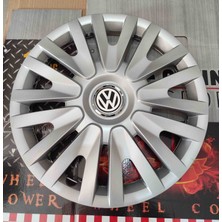 Yk 14 Inç Volkswagen Polo / Golf / Jetta / Bora Uyumlu Jant Kapağı 4'lü Takım Amblem Hediyeli