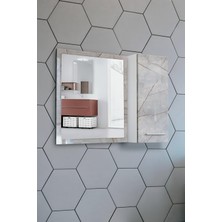 Nurcelant Aynalı Banyo Dolabı 80 cm Üst Modül Lagina