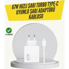 Hace Bazaar 67W Turbo Hızlı Şarj Adaptörü ve Type-C Kablo Güvenli Şarj Teknolojisi - HCB1239128-8727