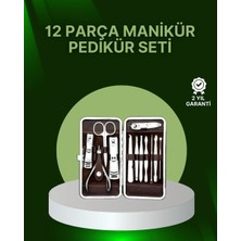 Hace Bazaar 12 Parçalık Özel Deri Çantalı Kişisel Bakım Seti - HCB1238534-4114