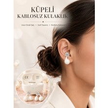 Hace Bazaar Bluetooth Bağlantılı Küpeli Kablosuz Kulaklık Uzun Pil Ömrü - HCB1234966-1177