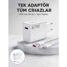 Hace Bazaar 67 Watt Güvenli Hızlı Şarj Adaptörü Samsung M31 M33 M51 Uyumlu Yeni Nesil - HCB1239175-5296