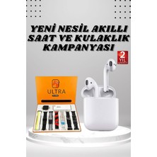 Hace Bazaar 7 Kordonlu Akıllı Saat ve 2.nesil Kulaklık Yüksek Ses Kaliteli Uzun Pil Ömrü - HCB1238866-562
