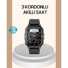 Hace Bazaar 3 Kordonlu Akıllı Saat Uzun Pil Süreli - HCB1234454-2299