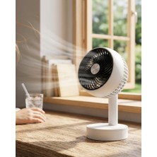 Hace Bazaar Sessiz Çalışan Şarjlı Mini Fan Masa ve Araç Kullanımına Uygun - HCB1232687-6728