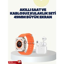 Hace Bazaar Watch 9 Max Akıllı Saat Kulaklık Seti Sağlık Takipli 45 mm Geniş Ekran - HCB1237875-4849