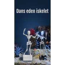 Alpin Dans Eden Iskelet Akvaryum Süsü - Baloncuklarla Hareket Eden Eğlenceli  Akvaryum Dekorasyonu